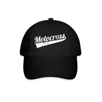 Motocross rétro - Casquette classique - noir/noir - Devant