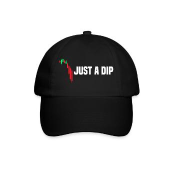 Juste une baisse du marché boursier - Casquette classique - noir/noir - Devant