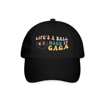 La vie est un vrai boulet, rends-la folle - Casquette classique - noir/noir - Devant