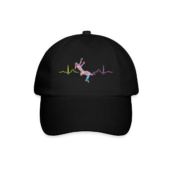 Boulderer heartbeat Bouldering Bouldering - Baseball Cap - black/black - Front