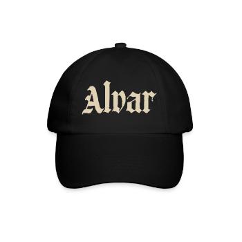 Alvar Gothic Font Design - Baseball Cap - black/black - Front
