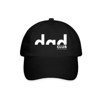 Dad Club Premium Member | Vater | Vatertag - Baseballkappe - Schwarz/Schwarz - Vorne