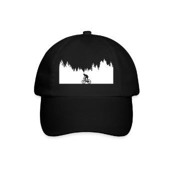Bicycle _Mountainbike _Wald - Baseball Cap - black/black - Front