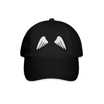 wings - Baseballkappe - Schwarz/Schwarz - Vorne