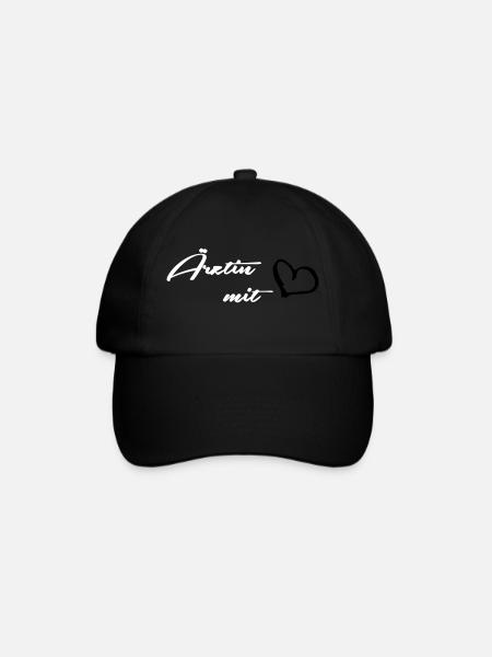 Ärztin - Baseballkappe - Schwarz/Schwarz