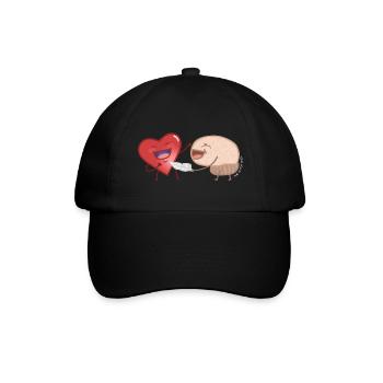 Cœur et l' - Casquette classique - noir/noir - Devant