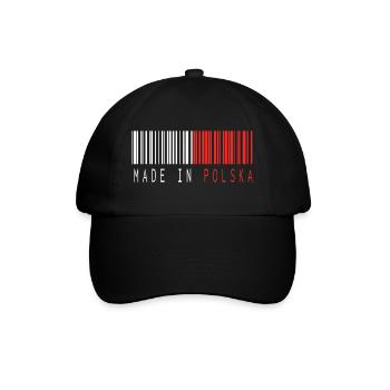 MADE IN POLSKA BARCODE - Baseballkappe - Schwarz/Schwarz - Vorne