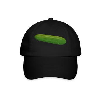 cucumber cucumbers veggie vegetable - Baseball Cap - black/black - Front