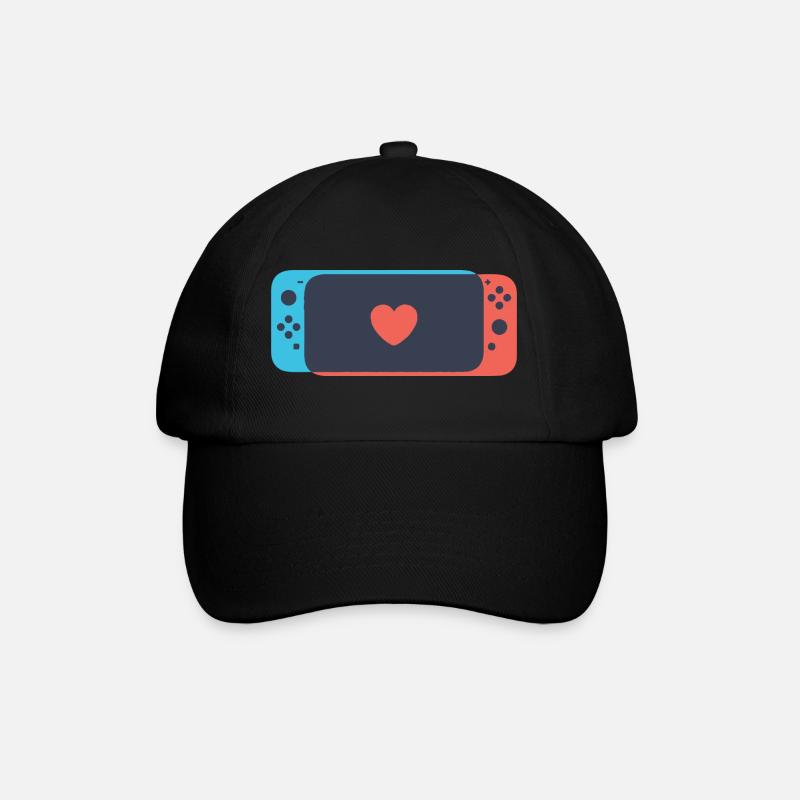 Schalten Sie Liebe - Baseballkappe - Schwarz/Schwarz