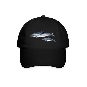 Spotted dolphin - Spotted dolphin - Dauphin tacheté - Baseball Cap - black/black - Front