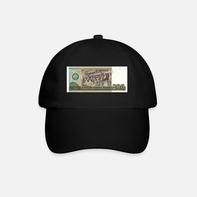 200 Marks of the GDR - Baseball Cap - black/black