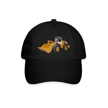 wheel loader - Baseball Cap - black/black - Front
