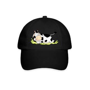 Reading Cow - Baseball Cap - black/black - Front