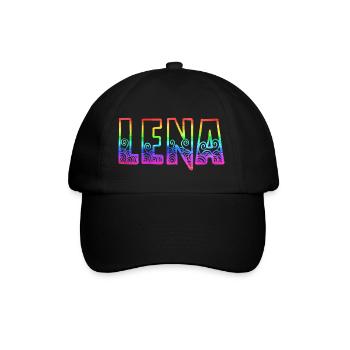 lena rs rainbow - Baseball Cap - black/black - Front