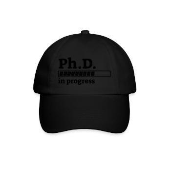 Ph.D. in Progress Staff Shirt with Progress - Baseball Cap - black/black - Front