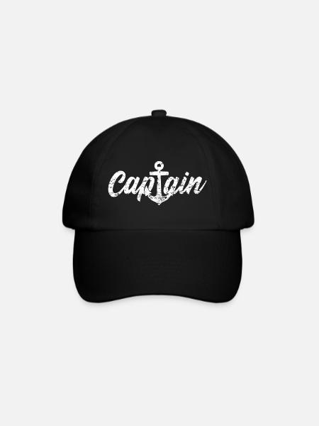 CAPTAIN KAPITÄN - Baseballkappe - Schwarz/Schwarz