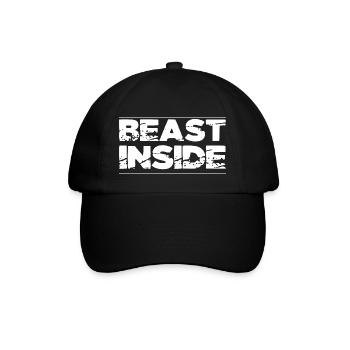 gym skull eat clean train dirty do you even lift - Baseballkappe - Schwarz/Schwarz - Vorne