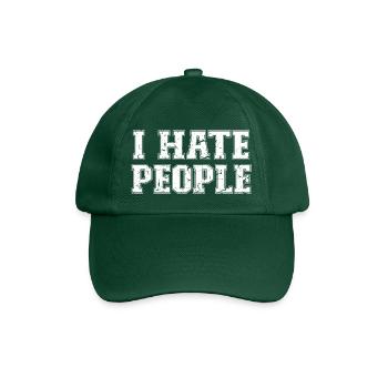 I Hate People - Casquette classique - vert bouteille - Devant