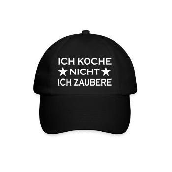 Koch kochen backen - Baseballkappe - Schwarz/Schwarz - Vorne