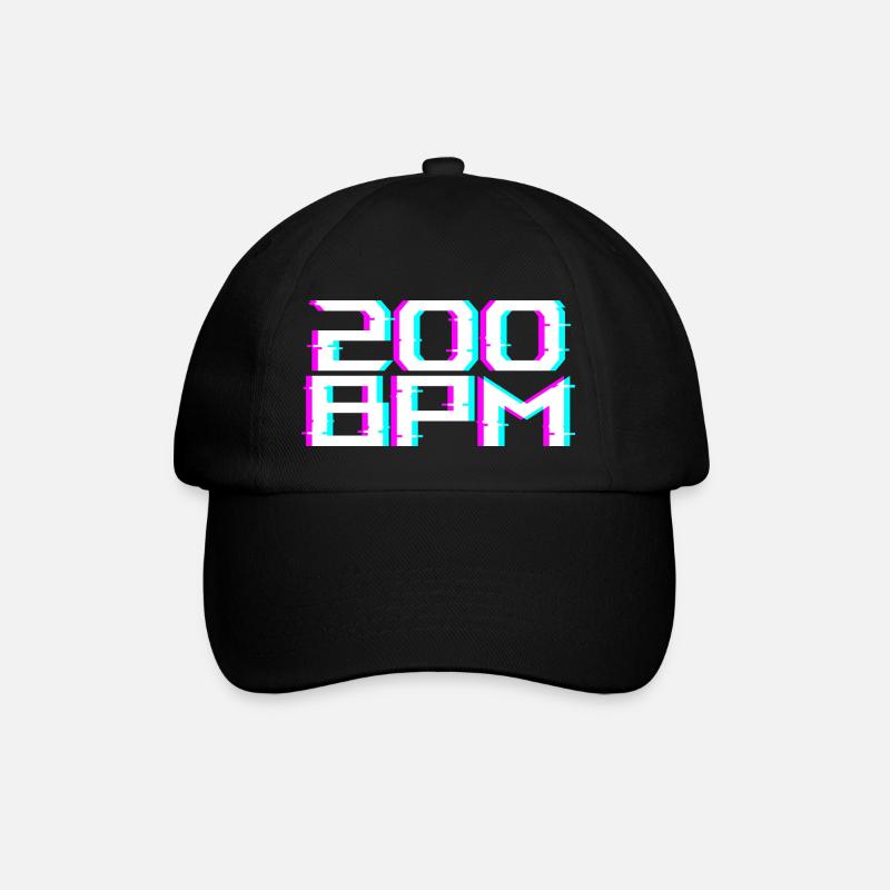 Uptempo 200BPM - Casquette classique - noir/noir