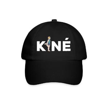Kiné Cadeau pour Masseur Kinésithérapeute - Casquette classique - noir/noir - Devant