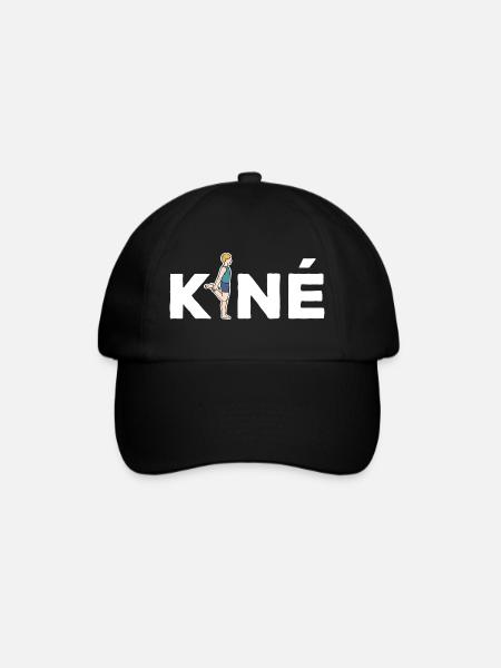 Kiné Cadeau pour Masseur Kinésithérapeute - Casquette classique - noir/noir