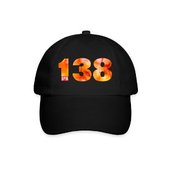138 BPM - Pure Uplifting Energy - Baseball Cap - black/black - Front