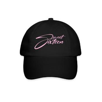 DOUX 16ÈME ANNIVERSAIRE SWEET SIXTEEN - Casquette classique - noir/noir - Devant