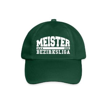 Meister 2022 Bezirksliga Aufstieg Fußball - Baseballkappe - Flaschengrün - Vorne