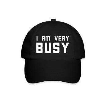 I am very busy - Baseball Cap - black/black - Front