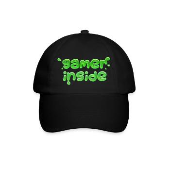 GAMER INNEN - Baseballkappe - Schwarz/Schwarz - Vorne