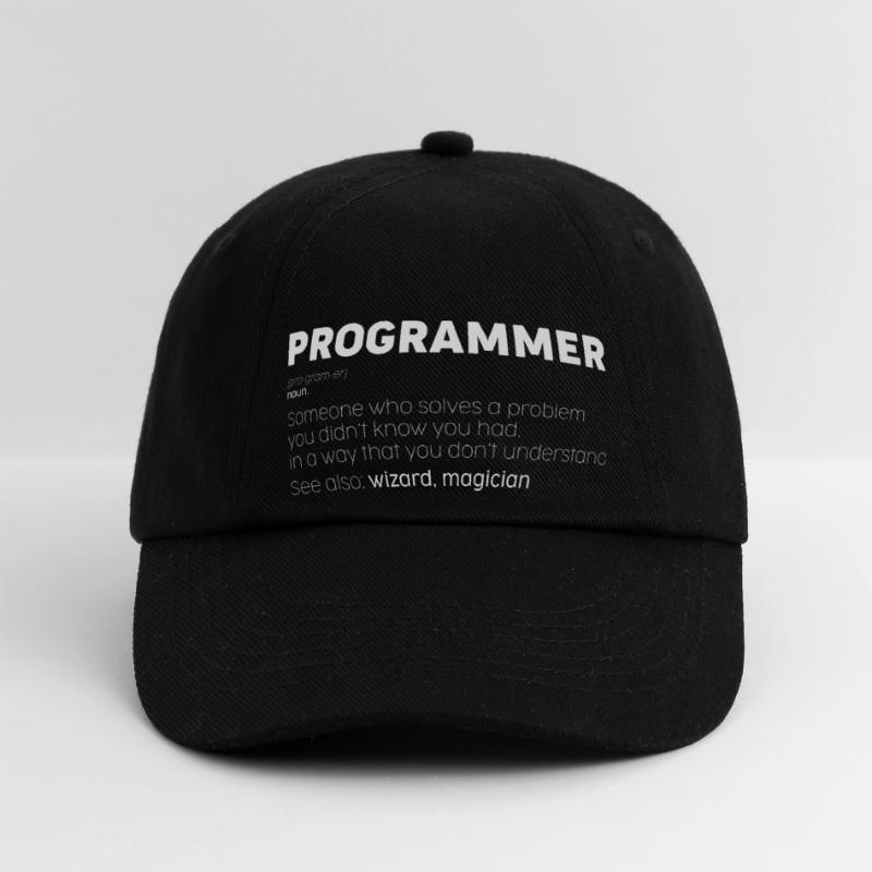 Programmer Noun Funny Coder Humor Nerd Baseball Cap