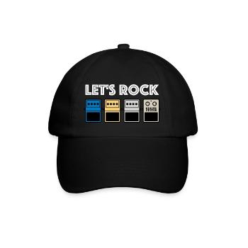 Faisons basculer | Pédale d’effet, dispositif d’effet, guitare - Casquette classique - noir/noir - Devant