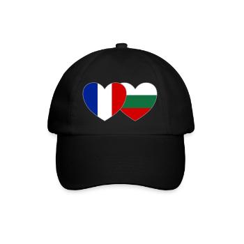 Fantastic Bulgaria Flag Heart - Baseball Cap - black/black - Front