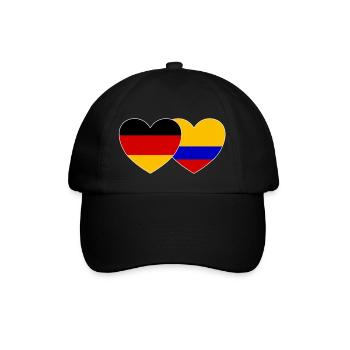 Germany Colombia Flag - Baseball Cap - black/black - Front