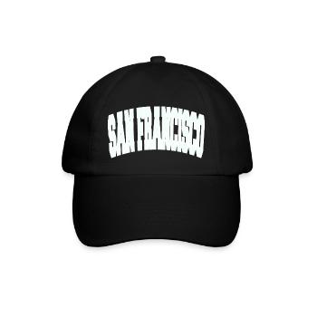 SAN FRANCISCO College - Baseballkappe - Schwarz/Schwarz - Vorne