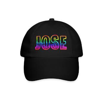 Jose R's Rainbow - Baseball Cap - black/black - Front