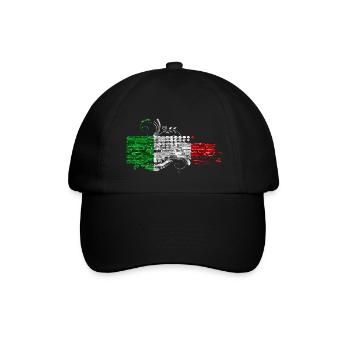 italy italian rome europe italia italija milan - Baseball Cap - black/black - Front