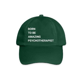 Born To Be Amazing Psychotherapist - Baseball Cap - bottle green - Front