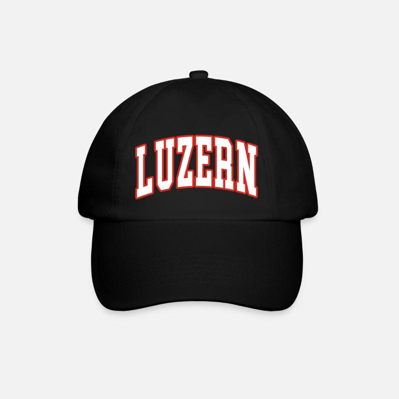 Luzern - Baseballkappe - Schwarz/Schwarz