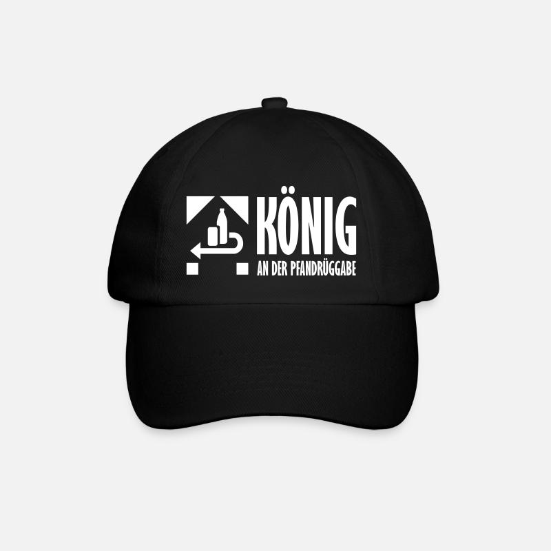 Pleite Pfand König Pfandflaschen - Baseballkappe - Schwarz/Schwarz
