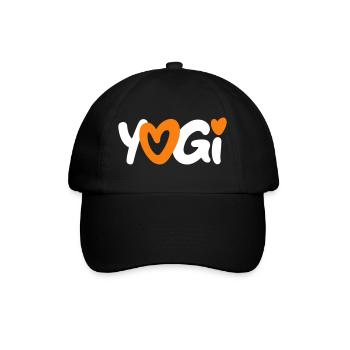 Yoga Yogi Heart Meditation Fan Love Namaste Om - Baseball Cap - black/black - Front