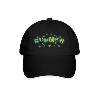SUMMER green-yellow - Baseballkappe - Schwarz/Schwarz - Vorne