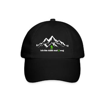 I'm gone, mountains, hiking, mountain rush - Baseball Cap - black/black - Front