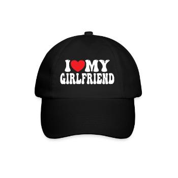 I Love My Girlfriend - Baseball Cap - black/black - Front