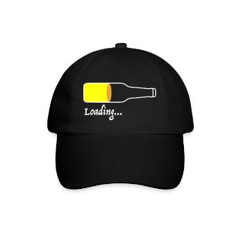Chargement de bière | boutique, bouteille de bière, dictons drôles - Casquette classique - noir/noir - Devant