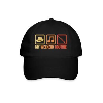 Clarinetists Weekend - Baseball Cap - black/black - Front
