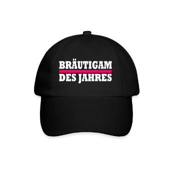bräutigam des jahres - Baseballkappe - Schwarz/Schwarz - Vorne