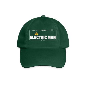 ELECTRIC MAN - Baseballkappe - Flaschengrün - Vorne