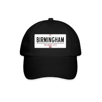 Ortsschild in Birmingham - Baseballkappe - Schwarz/Schwarz - Vorne